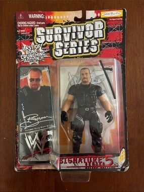 JAKKS Pacific WWF Signature Series 5 Big Boss Man Action Figure w/ Baton 1999